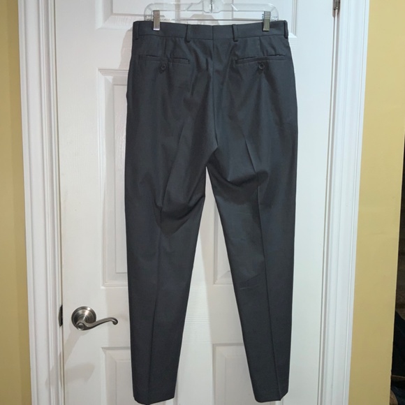 Kenneth Cole Reaction grey dress slacks Sz 32x32 flat front belt loops pockets - Picture 4 of 7
